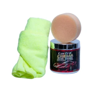 Crema 3 en 1 alta gama (toalla microfibra y espuma)